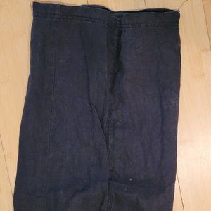 100% Linen wide leg pants